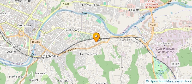 localisation de l'entreprise SCI BAKER PERIGUEUX à PERIGUEUX