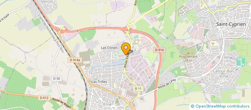 localisation de l'entreprise SCI BAKOUA II  ELNE