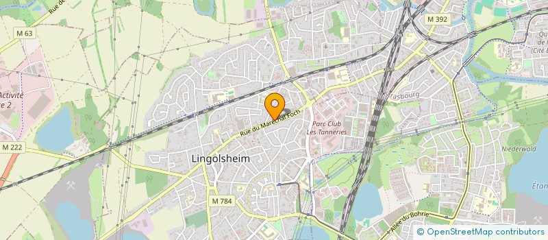 localisation de l'entreprise SCI BAL  LINGOLSHEIM