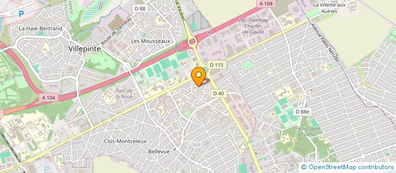 localisation de l'entreprise SCI BAL2 SEVRAN1 à VILLEPINTE