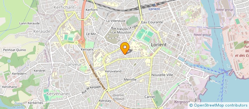 localisation de l'entreprise SCI BALADOLA  LORIENT