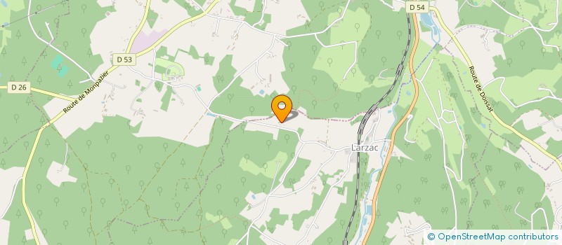 localisation de l'entreprise SCI BALAGAN 33  LARZAC