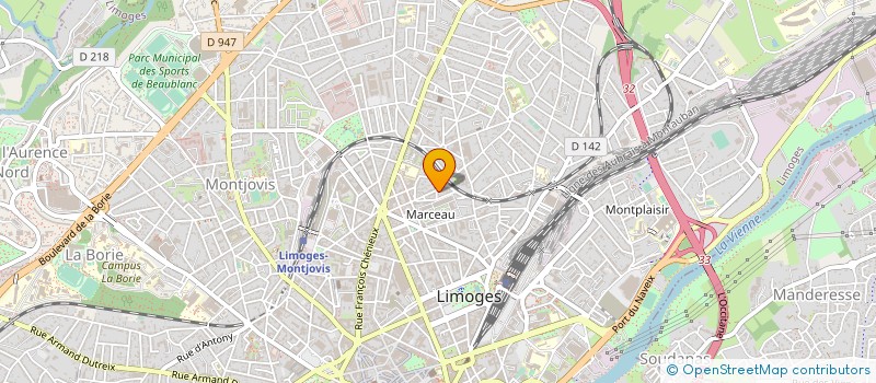localisation de l'entreprise SCI BALAGEA à LIMOGES