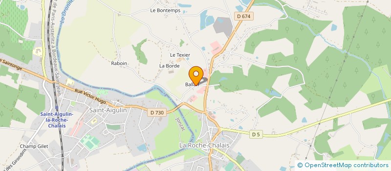 localisation de l'entreprise SCI BALAN  LA ROCHE-CHALAIS