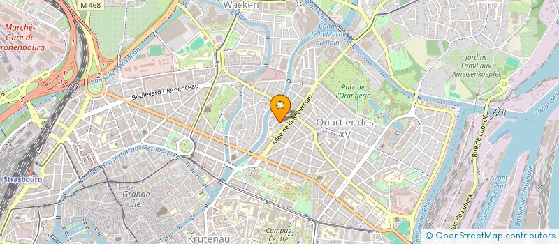 localisation de l'entreprise SCI BALANCE  STRASBOURG