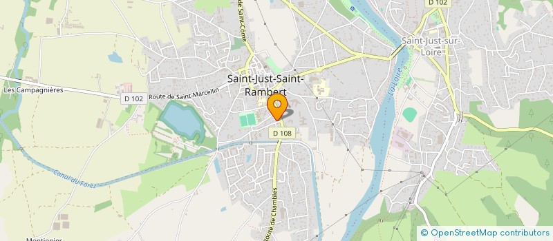 localisation de l'entreprise SCI BALANCE IMMO  SAINT-JUST-SAINT-RAMBERT