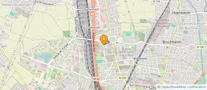 localisation de l'entreprise SCI BALANCES  BISCHHEIM