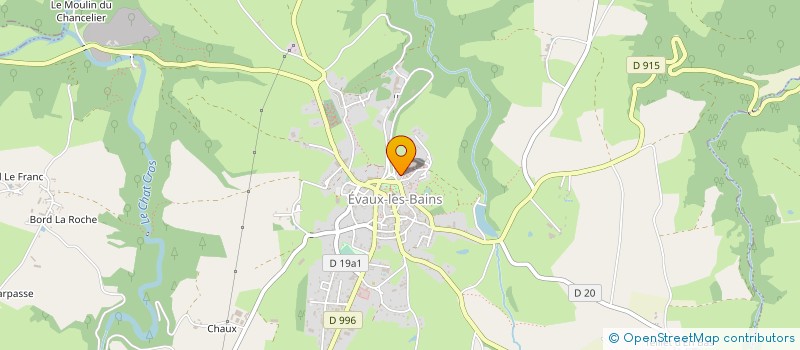 localisation de l'entreprise SCI BALANSA  EVAUX-LES-BAINS