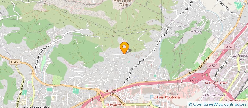 localisation de l'entreprise SCI BALAOU à LA VALETTE-DU-VAR