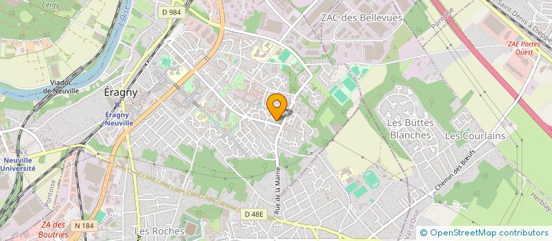 localisation de l'entreprise SCI BALARUC LES BAINS  ERAGNY