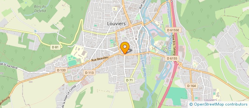 localisation de l'entreprise SCI BALCANTHI à LOUVIERS