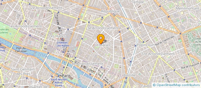 localisation de l'entreprise SCI BALCON CLAVEL  PARIS