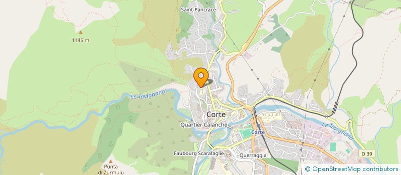 localisation de l'entreprise SCI BALDACCI FRERES à CORTE