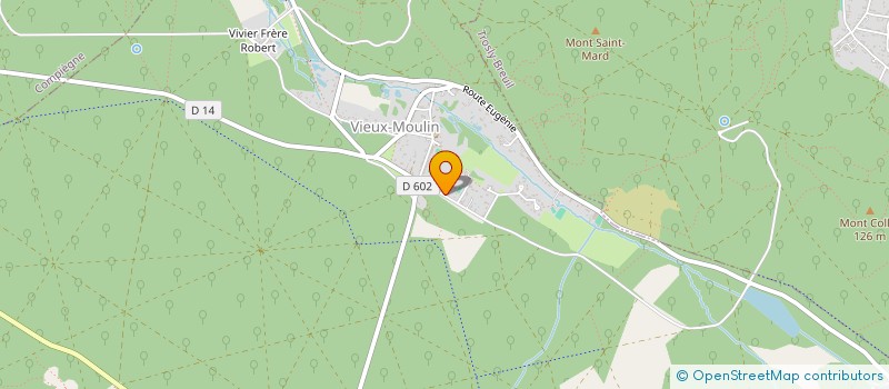 localisation de l'entreprise SCI BALDER  VIEUX-MOULIN