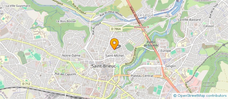 localisation de l'entreprise SCI BALDI à SAINT-BRIEUC