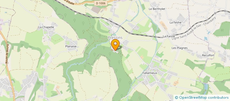 localisation de l'entreprise SCI BALDIN  PRESSINS