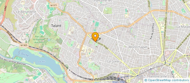 localisation de l'entreprise SCI BALI à DIJON