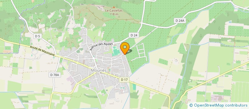 localisation de l'entreprise SCI BALI  MOURIES