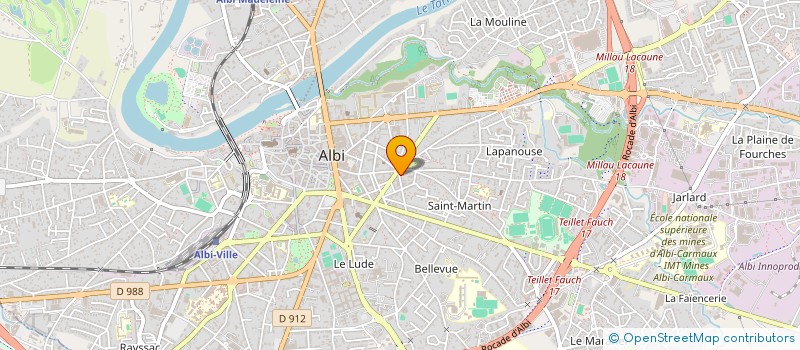 localisation de l'entreprise SCI BALI à ALBI