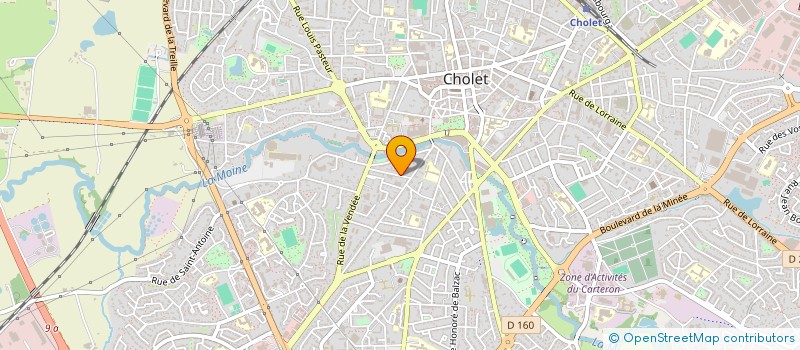 localisation de l'entreprise SCI BALI à CHOLET