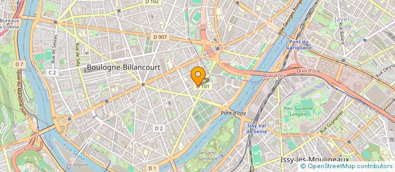 localisation de l'entreprise SCI BALINES à BOULOGNE-BILLANCOURT