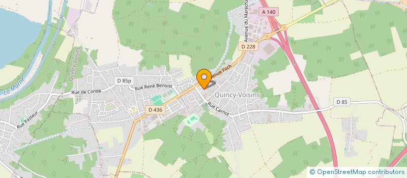 localisation de l'entreprise SCI BALIRAH  QUINCY-VOISINS