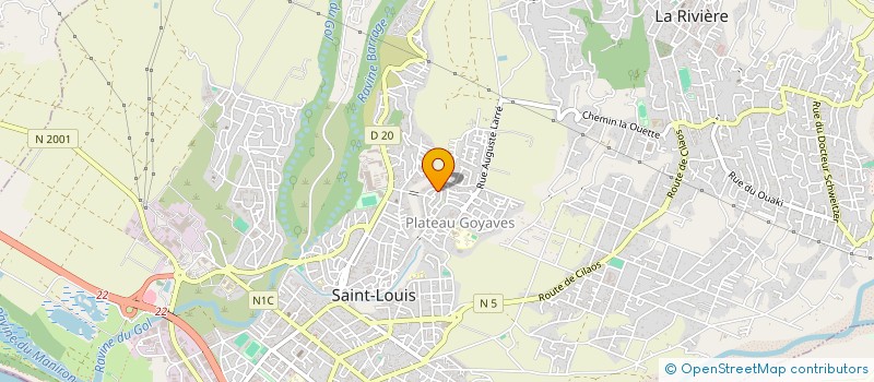 localisation de l'entreprise SCI BALISIER  SAINT-LOUIS