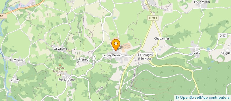localisation de l'entreprise SCI BALIZ à DUN-LE-PALESTEL