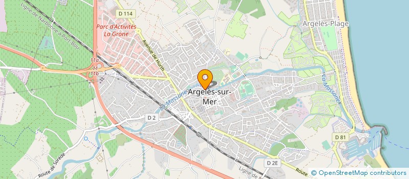 localisation de l'entreprise SCI BALL  ARGELES-SUR-MER