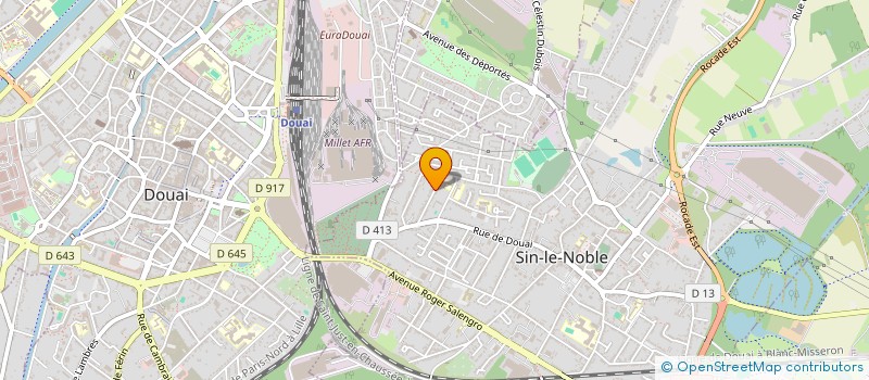 localisation de l'entreprise SCI BALL  SIN-LE-NOBLE