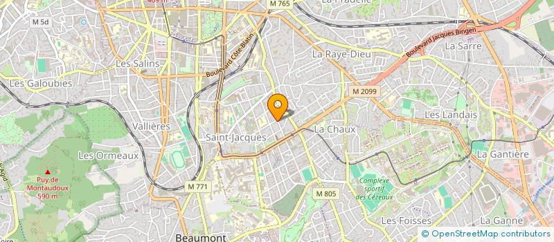 localisation de l'entreprise SCI BALLAIN  CLERMONT-FERRAND