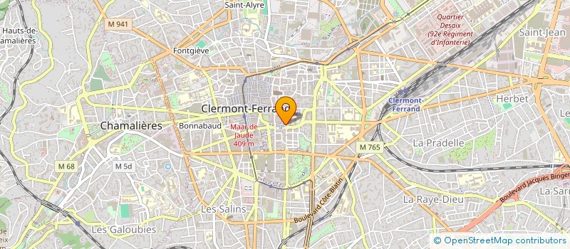 localisation de l'entreprise SCI BALLAINVILLIERS  CLERMONT-FERRAND