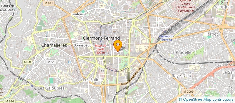 localisation de l'entreprise SCI BALLAINVILLIERS  CLERMONT-FERRAND