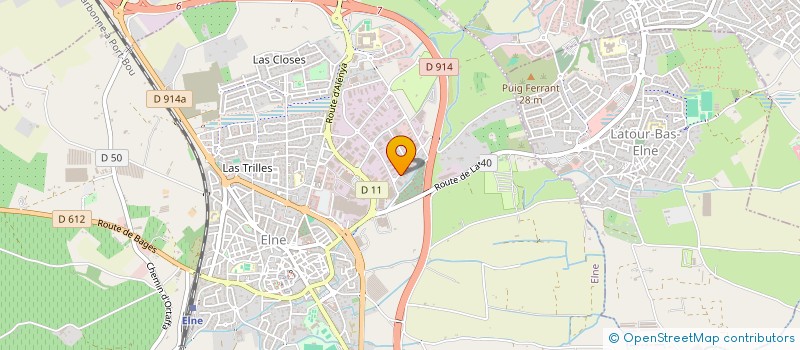 localisation de l'entreprise SCI BALLANGER  ELNE