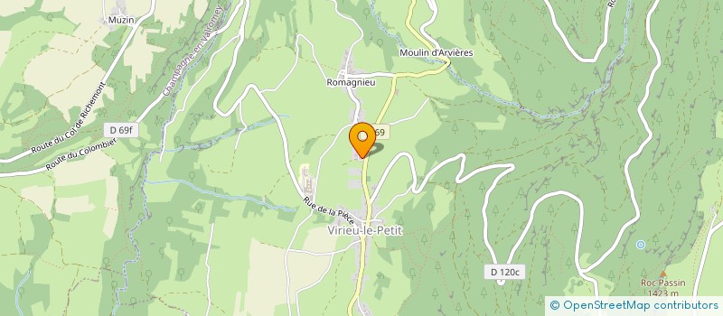 localisation de l'entreprise SCI BALLCRET  ARVIERE-EN-VALROMEY