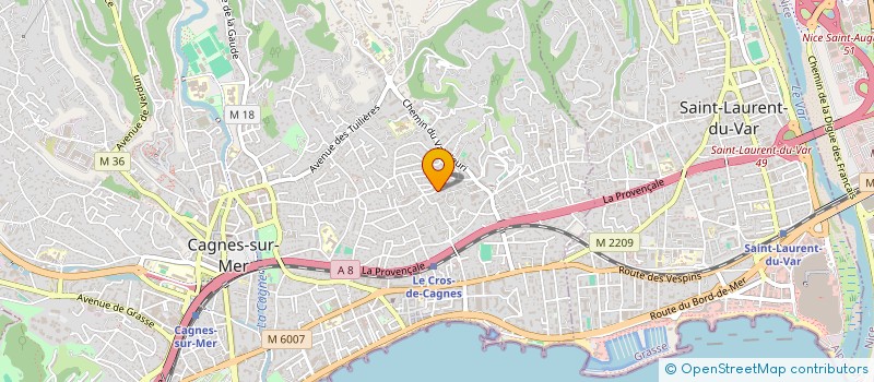 localisation de l'entreprise SCI BALLESTRA à CAGNES-SUR-MER