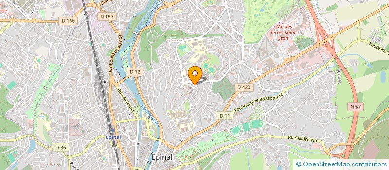 localisation de l'entreprise SCI BALLRIE à EPINAL