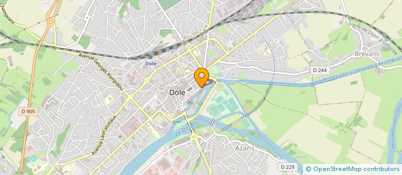 localisation de l'entreprise SCI BALLS à DOLE
