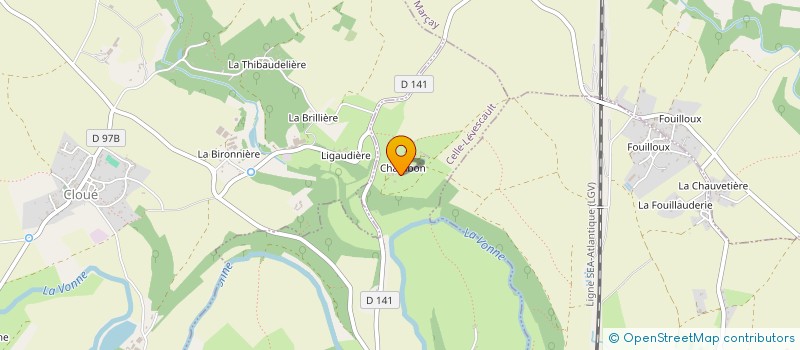 localisation de l'entreprise SCI BALLU - QUINTARD  CELLE-LEVESCAULT