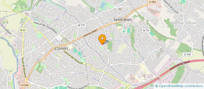 localisation de l'entreprise SCI BALMA NOVA  SAINT-JEAN