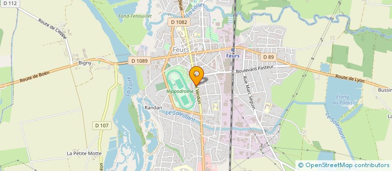 localisation de l'entreprise SCI BALMED  FEURS