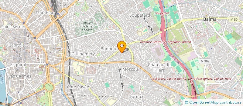 localisation de l'entreprise SCI BALMONS à TOULOUSE