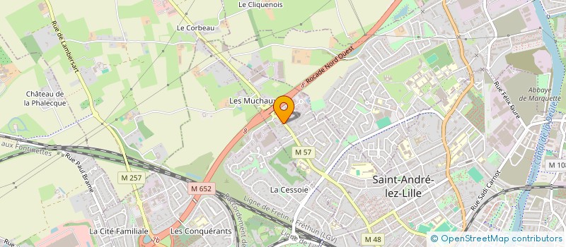 localisation de l'entreprise SCI BALNEO, PISCINE DE REEDUCATION, KINESITHERAPIE  SAINT-ANDRE-LEZ-LILLE