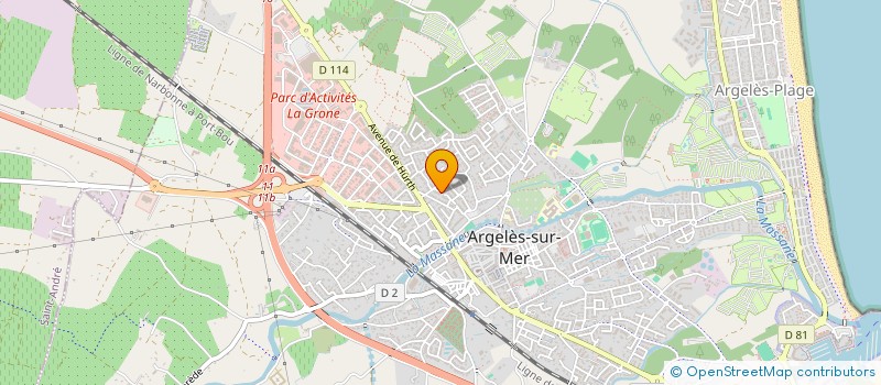 localisation de l'entreprise SCI BALOC  ARGELES-SUR-MER