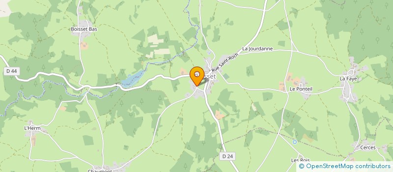 localisation de l'entreprise SCI BALOO  BOISSET