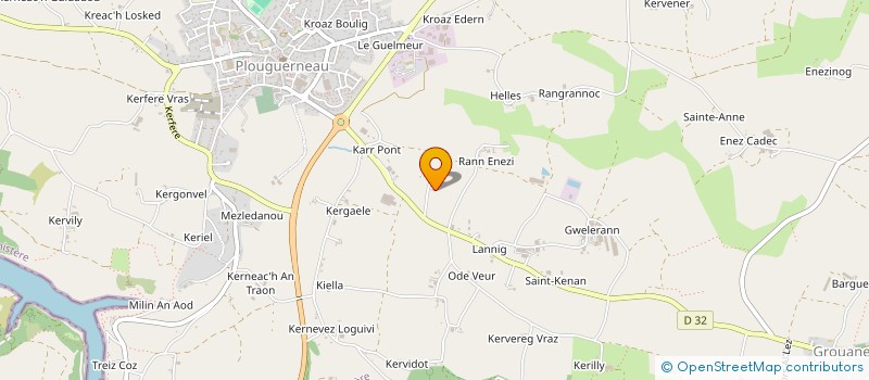 localisation de l'entreprise SCI BALOO  PLOUGUERNEAU