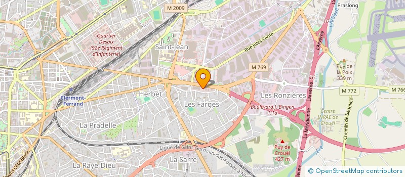 localisation de l'entreprise SCI BALOU  CLERMONT-FERRAND