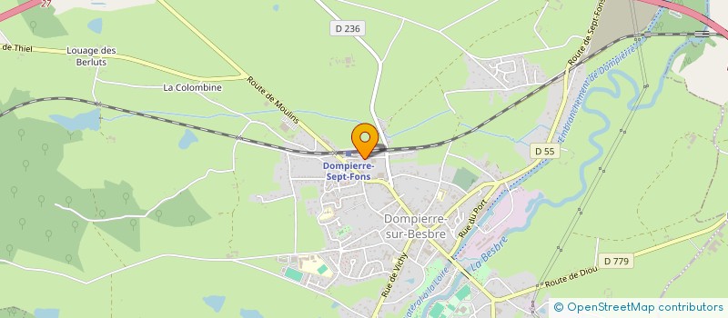 localisation de l'entreprise SCI BALOUZAT JEAY RUE DU VIEUX QUAI  DOMPIERRE-SUR-BESBRE