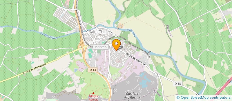 localisation de l'entreprise SCI BALP  SAINT-THIBERY