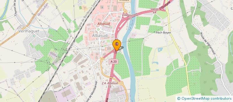 localisation de l'entreprise SCI BALR  MONTAUBAN